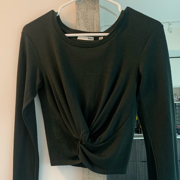 Wilfred Free cropped tie sweater. - Picture 1 of 4
